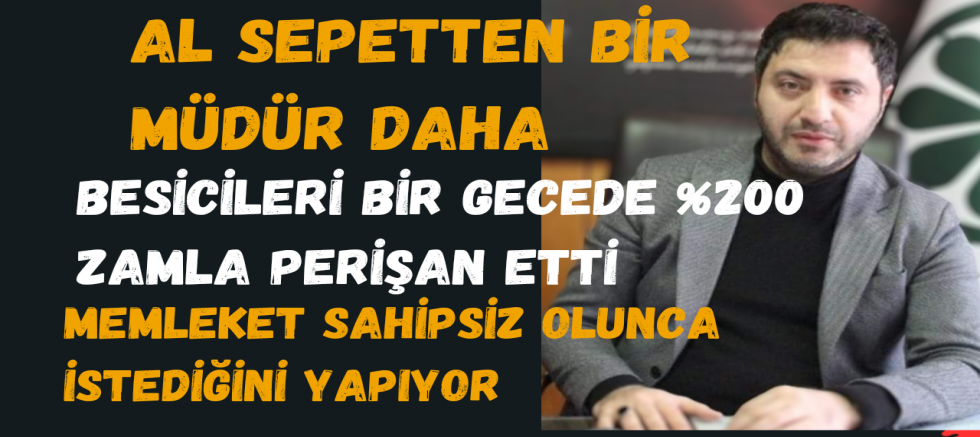 AL SEPETTEN BİR MÜDÜR DAHA..!