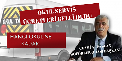 2024-2025 okul servis ücretleri belli oldu 