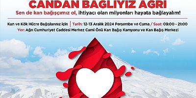 AĞRI'DA KAN BAĞIŞI KAMPANYASI 