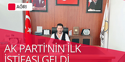 AK PARTİDE İSTİFA...