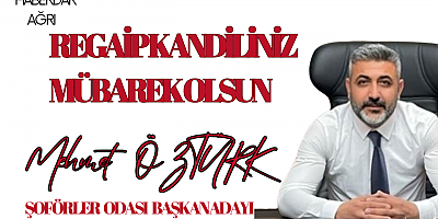 MEHMET ÖZTÜRK'ÜN REGAİP KANDİLİ MESAJI 